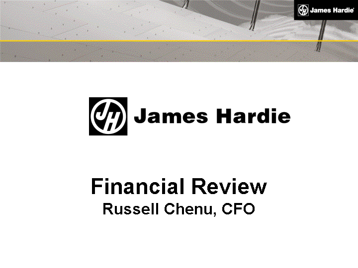 (FINANCIAL REVIEW RUSSELL CHENU, CFO IMAGE)