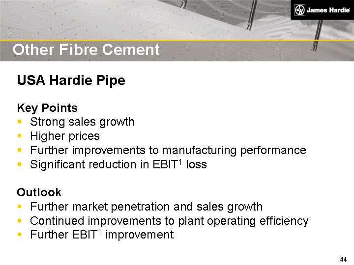 (OTHER FIBRE CEMENT USA HARDIE PIPE IMAGE)