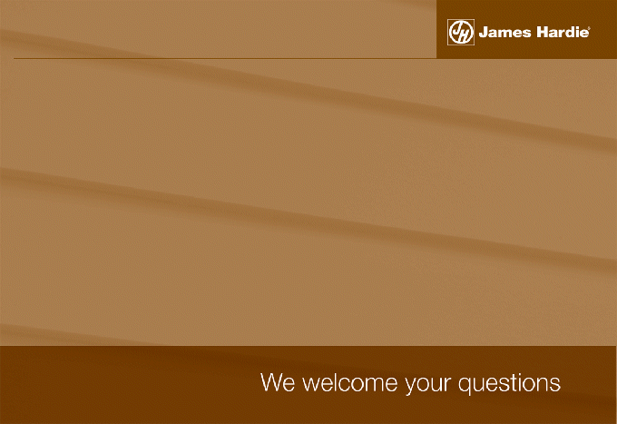 (JAMES HARDIE LOGO)