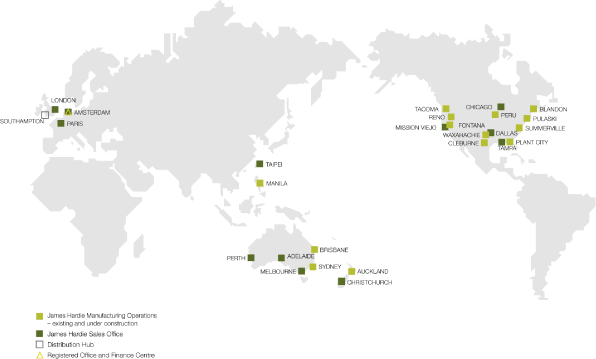 (LOCATION OF MANUFACTURING PLANTS AND OFFICER)